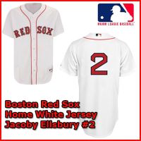 Boston Red Sox Authentic Style Home White Jersey Jacoby Ellsbury #2