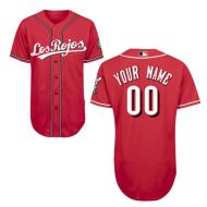 Cincinnati Reds Authentic Style Personalized Alt Los Rojos Red Jersey