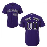 Colorado Rockies Authentic Style Personalized Alternate 1 Purple Jersey