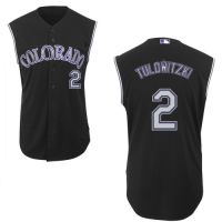 Colorado Rockies Authentic Style Alt Sleeveless Jersey #2 Troy Tulowitzki