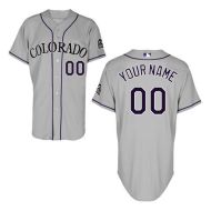 Colorado Rockies Authentic Style Personalized Road Gray Jersey