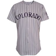 Colorado Rockies Authentic Style Classic Road Gray Pinstriped Jersey