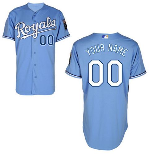 Kansas City Royals Authentic Style Personalized Alternate 1 Blue Jersey