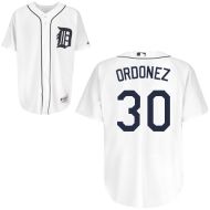 Detroit Tigers Authentic Style White Home Jersey #30 Magglio Ordonez