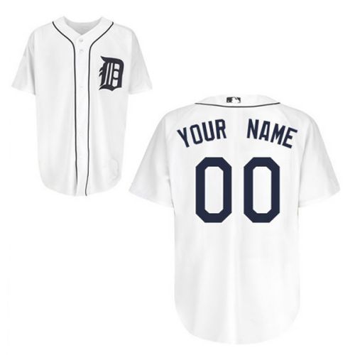 Detroit Tigers Authentic Style Personalized Home White Jersey
