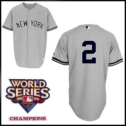New York Yankees Authentic Style Road Gray Jersey Derek Jeter #2
