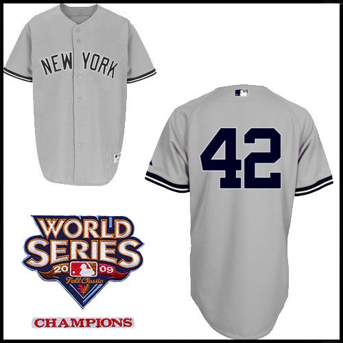 New York Yankees Authentic Style Road Gray Jersey Mariano Rivera #42