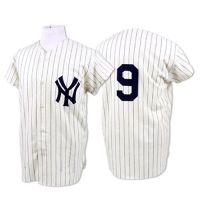 New York Yankees Legends Classic Home Pinstripe Jersey #9 Roger Maris