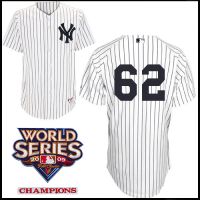 New York Yankees Authentic Style Home Pinstripe Jersey Joba Chamberlain #62