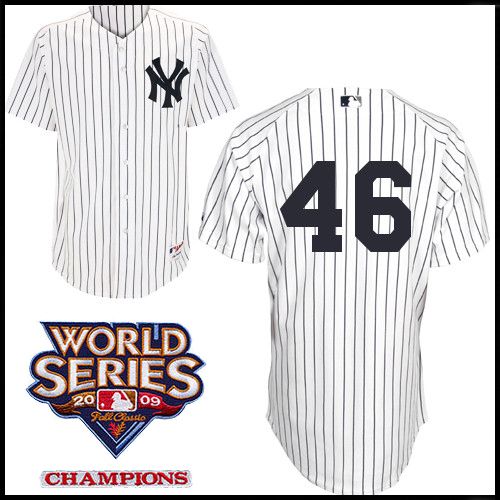 New York Yankees Authentic Style Home Pinstripe Jersey Andy Pettitte #46