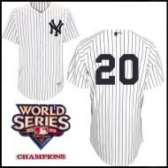 New York Yankees Authentic Style Home Pinstripe Jersey Jorge Posada#20