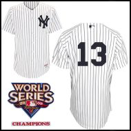 New York Yankees Authentic Style Home Pinstripe Jersey Alex Rodriguez #13