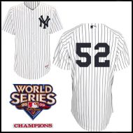 New York Yankees Authentic Style Home Pinstripe Jersey  CC Sabathia #52
