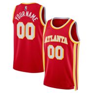 Atlanta Hawks Authentic Style  Away Red T21 NBA Basketball Jersey 