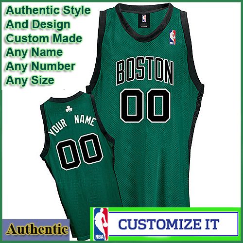 Boston Celtics  Authentic Style Alt NBA Basketball Jersey Green