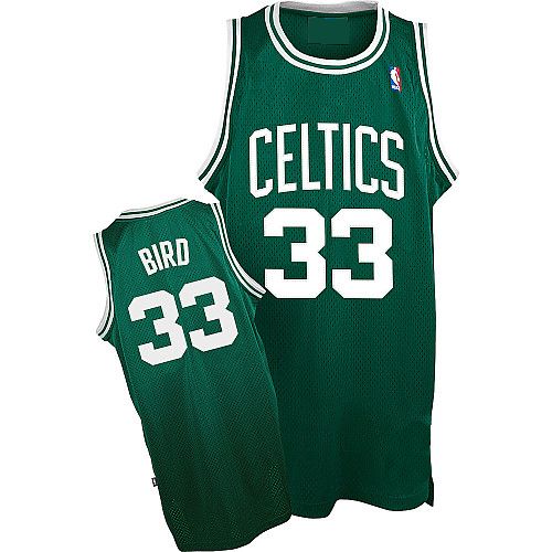 Boston Celtics Authentic Style Classic Away Green Jersey #33 Larry Bird