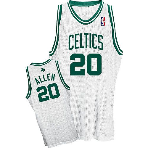Boston Celtics Authentic Style Home Jersey White #20 Ray Allen