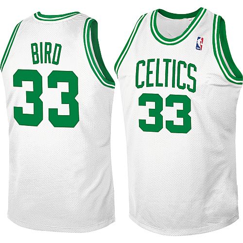 Boston Celtics Authentic Style Classic Home White Jersey #33 Larry Bird