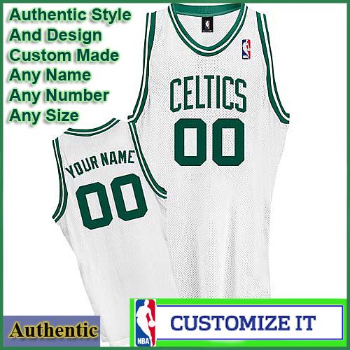 Boston Celtics  Authentic Style Home NBA Basketball Jersey White