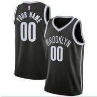 Brooklyn  Nets Custom Authentic Style T21 Black Road Jersey 