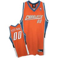 Charlotte Bobcats Custom Authentic Style Road Jersey Red