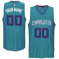 Charlotte Hornets Custom Authentic Style Alternate Jersey Teal