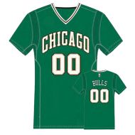 Chicago Bulls Authentic Limited Edition St Patrick's Day Sleeved Green Basketball Jersey 