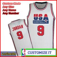 Michael Jordan 1992 Dream Team Authentic Style White Basketball Jersey 