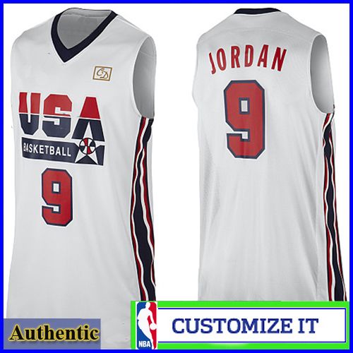 Michael Jordan 2012 Dream Team Authentic Style White Basketball Jersey  