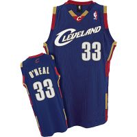 Cleveland Cavaliers Authentic Style Alt Jersey Blue #33 Shaquille O'Neal