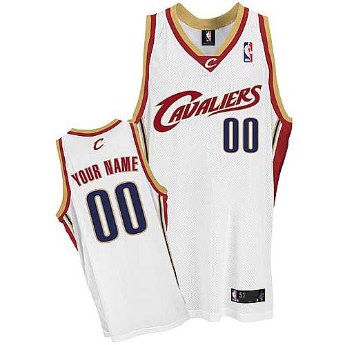 Cleveland Cavaliers Custom Authentic Style Home Jersey White