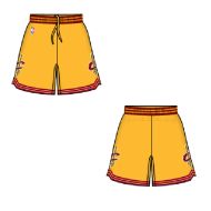 Mens Cleveland Cavaliers  Alt Gold  Authentic Style On-Court Shorts