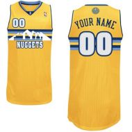 Denver Nuggets Gold Custom Authentic Style Alternate Jersey 