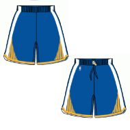 Mens Golden State Warriors Road Blue Authentic Style On-Court Shorts