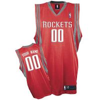 Houston Rockets Custom Authentic Style Road Jersey Red