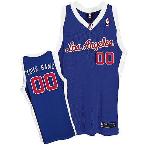 Los Angeles Clippers Custom Authentic Style Alt Classic Blue Jersey