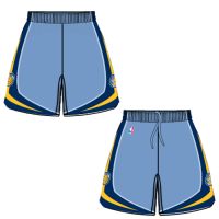 Mens Memphis Grizzlies Alt Blue Authentic Style On-Court Shorts