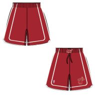 Mens Miami Heat Alt Red Authentic Style On-Court Shorts