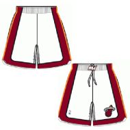 Mens Miami Heat Home White Authentic Style On-Court Shorts