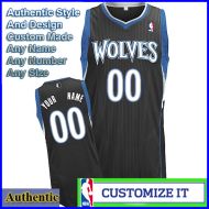 Minnesota Timberwolves Authentic Style Alt NBA Basketball Jersey Black