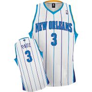 New Orleans Hornets Authentic Style Home Jersey White #3 Chris Paul