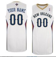 New Orleans Pelicans Custom Authentic Style Home Jersey White