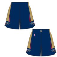 Mens New Orleans Pelicans Road Blue Authentic Style On-Court Shorts