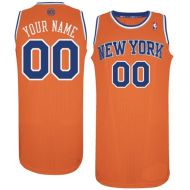 New York Knicks Custom Authentic Style Alternate Red Jersey 