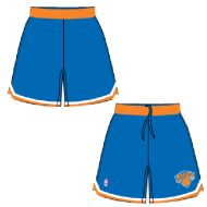 Mens New York Knicks Road Blue Authentic Style On-Court Shorts