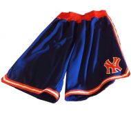 Mens New York Knicks Throwback Royal Blue Authentic Style Shorts