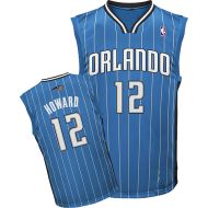 Orlando Magic Custom Authentic Style Road Jersey Blue #12 Dwight Howard