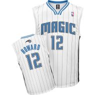 Orlando Magic Custom Authentic Style Home Jersey White #12 Dwight Howard