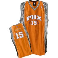 Phoenix Suns Authentic Style Alternate Orange Jersey #15 Robin Lopez