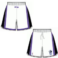 Mens Sacamento Kings Home White Authentic Style On-Court Shorts